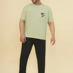 John Pride Men Printed Drop-Shoulder Sleeves T-shirt image 2