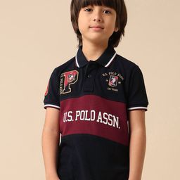 u.s. polo assn. kids Uspa Kids Boys Graphic Brand Printed Polo Cotton T-shirt-picture-30
