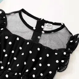 YK Colourblocked Peter Pan Collar A-Line Dress image 2