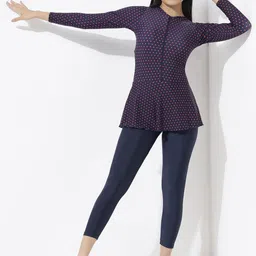 LYCOT Printed Swimming Dress With Attached Tights-image-25