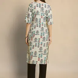 Moda Rapido Women Ethnic Motifs Printed Regular Kurta with Trousers image 5