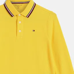 Tommy Hilfiger Boys Solid Polo Collar Cotton T-shirt image 3