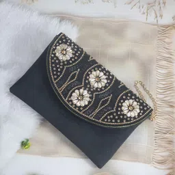 OSTY Embroidered Envelope Clutch-picture-36