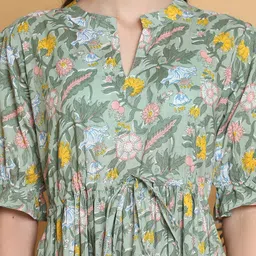 Aawari Floral Print A-Line Maxi Dress image 2