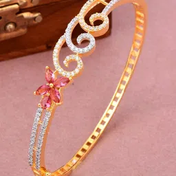 Anouk Women Brass Gold-Plated Bangle-Style Bracelet image 4