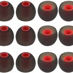BUMTECH (T of 12, Gray, Red) Premium Quality Silicon Eds (Size-M) in The Ear Headphone Cushion in The Ear Headphone In The Ear Headphone Cushion (Pack of 6, Red, Grey) In The Ear Headphone Cushion-picture-20