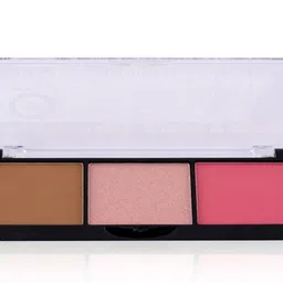 Fashion Colour Saranghae 3 In 1 Long Lasting High Lighter Contour & Blusher - 7 g - HB image 2