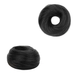 VIEWS Halo Straight Bun Long Lasting Hair Extension - Black - 7 Inch-picture-41