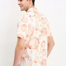 Allen Solly Men Slim Fit Floral Opaque Printed Casual Shirt image 4