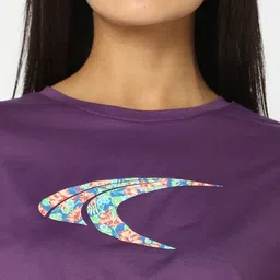 Performax Women Graphic Printed Short Sleeves Boxy Crop T-shirt image 5