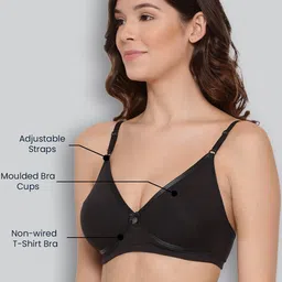 LYRA Pack Of 2 Combed Cotton Seamless Cross Over Moulded Bra image 3