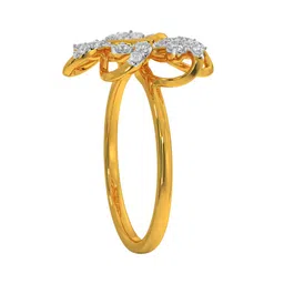 KISNA DIAMOND AND GOLD JEWELLERY Luciana Women Ring Diamond 0.26 CT & 2.15G image 3