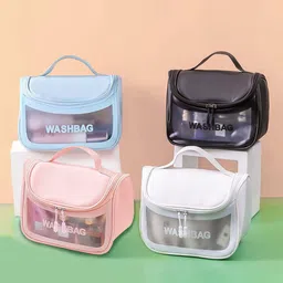 wens Multipurpose Transparent Travel Toiletry Organizer Makeup & Skincare Storage Bag image 5
