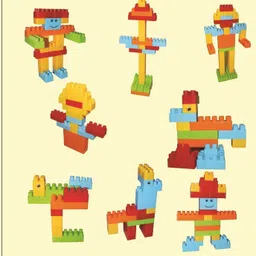 kiddovate 200 PCS! COLOURFUL Kids Brick Kids Building Block Toys Kids Building Block-picture-48