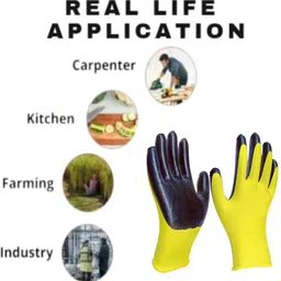 rbgiit Safety Hand Work Glove PU Coated Seamless Knit Glove with Smooth Grip on Palm K1 Gardening Shoulder Glove image 5