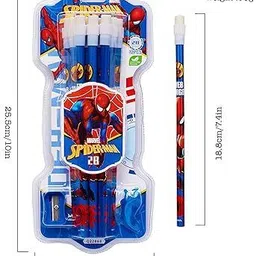 cherrybox Stylish Pencils Stationary Kit - 12 Pencil Set with Grip and Sharpner for Kids Pencil image 2