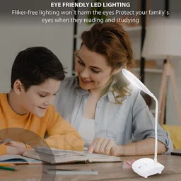 khodalraj enterprises Rechargeable LED Touch On/Off Switch Desk Lamp Children Eye Protection H65 Study Lamp image 5