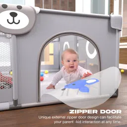 baybee Playpen for Babies, Kids Foldable Playards with Safety Lock & Suction Cups Safety Gate image 2