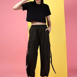 kaali peeli Women Cargos image 4