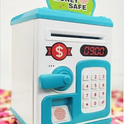 aadhvya Money Bank for Kids with Fingerprint Sensor and Password Protection Coin Bank image 1