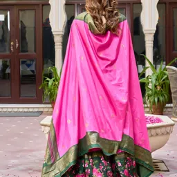 house of common Floral Print Semi Stitched Lehenga Choli image 2