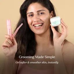 carmesi All-in-One Facial Shaving Kit for Women | 1 Pre-Shave Balm + 3 Reusable Face Razors + 1 Aftershave Roll On image 4