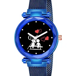 Gopal Shopcart Unisex Printed Dial Analogue Watch GR379BLU Couple Heart M-picture-25