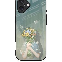 QRIOH Floral Printed iPhone 16 Plus Back Case Mobile Accessories-picture-30