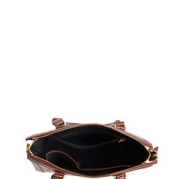 Block N Style Women Floral Printed Structured Cotton Handheld Bag image 4