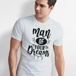 Seekbuylove Men Bio Finish Man Of Your Dreams Round Neck Pure Cotton T-shirt image 4