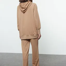 Trendyol Hooded Neck Long Sleeves Sweatshirt With Track Pant Co-Ords image 4