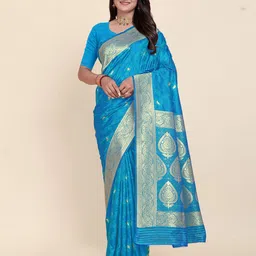 Rujave Woven Design Zari Pure Silk Kanjeevaram Saree-picture-36