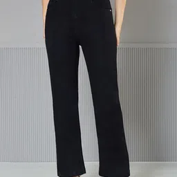 Miss Chase Women Straight Fit High-Rise Stretchable Jeans image 2