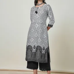 Soch Women Bandhani Print Kurta With Tassels image 5