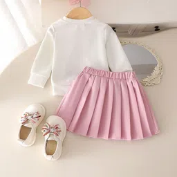 LULU & SKY Girls Embellished T-shirt with Skirt image 4