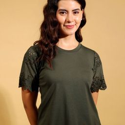 BAESD Round Neck Pure Cotton T-shirt-picture-6