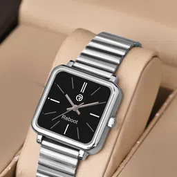 REBOOT Men Dial & Stainless Steel Straps Watch New209_151 Black Designer Square-picture-42