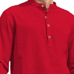 univibe Men Slim Fit Mandarin Collar Kurta image 2