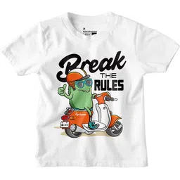 BonOrganik Boys Typography Printed Applique T-shirt-picture-23