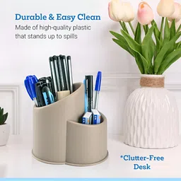 Aura Brown 2 Pieces Multipurpose Desk Organisers image 4