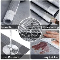 TASKHOUSE 2-Pcs Textured Heat-Resistant Table Placemats image 5