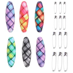 CLIPZON Set Of 18 Self Design Saree Clip-image-3