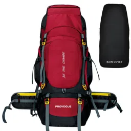 Provogue Unisex Colourblocked Large Trekking Rucksacks With Rain Cover-picture-13