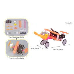 Pludo STEM Kit Power Flight – DIY STEM Toy for Kids 11–14 | Grade 6–8 Electrodynamic Conversion Airplane Project image 3