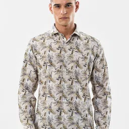 Snitch Floral Printed Spread Collar Slim Fit Casual Shirt-picture-18