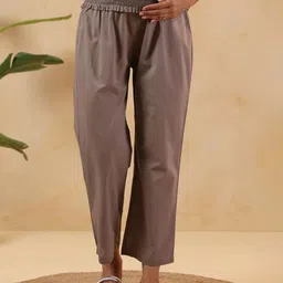 Ikk Kudi by Seerat Women Relaxed Straight Leg High-Rise Maternity Trousers-image-20