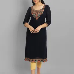 Jash Creation Ethnic Motifs Embroidered Thread Work Georgette Kurta-picture-35