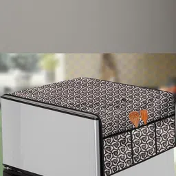 The Furnishing Tree Grey Plastic Refrigerator Cover-picture-10