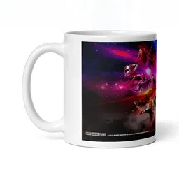 Mr UVD White & Blue Graphic Printed Ceramic Glossy Mug - 350 ml image 3