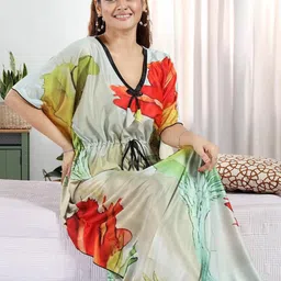 Gutthi Women Red Nightdress-image-41